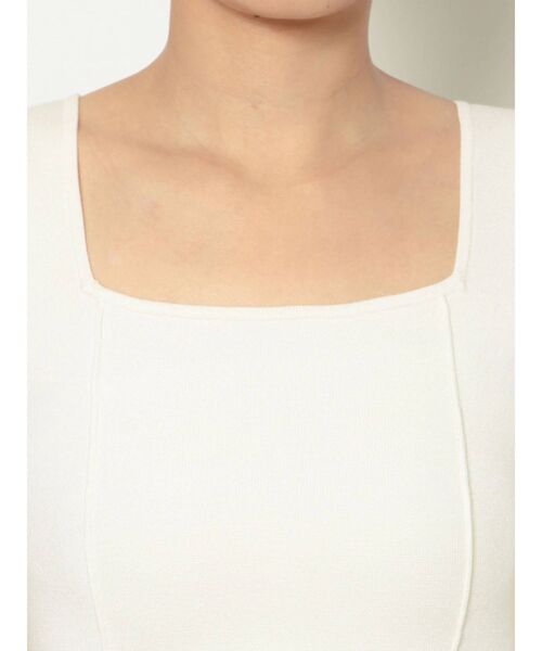 EMODA（エモダ）の「ミニマルフィットニット（タンクトップ・レディース・ホワイト/ブラック/オレンジ/グリーン・FREE）」の13枚目の写真