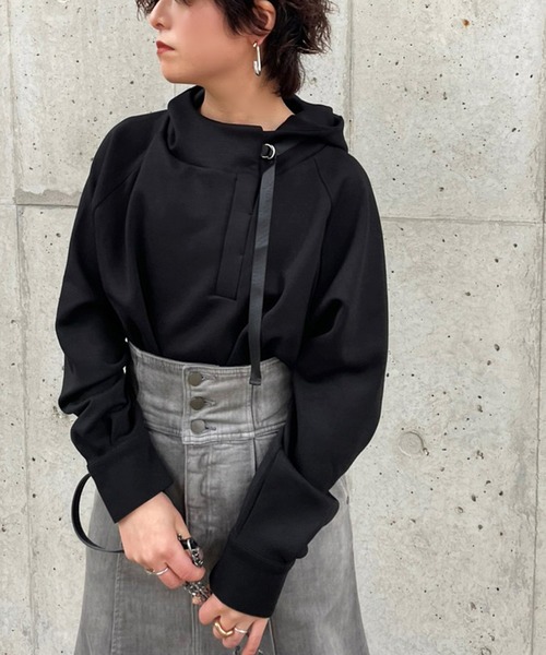 Ezick（エジック）の「ダンボールプルパーカー（パーカー・レディース・ホワイト/ブラック/ミント・FREE）」の2枚目の写真