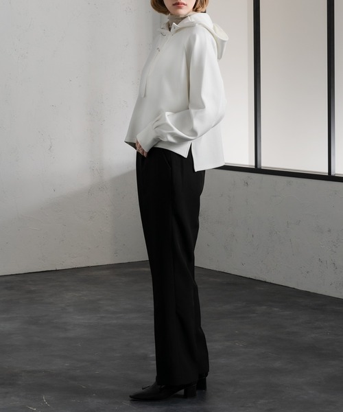 Ezick（エジック）の「ダンボールプルパーカー（パーカー・レディース・ホワイト/ブラック/ミント・FREE）」の5枚目の写真