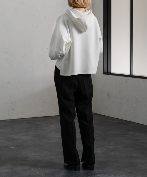 Ezick（エジック）の「ダンボールプルパーカー（パーカー・レディース・ホワイト/ブラック/ミント・FREE）」の6枚目の写真