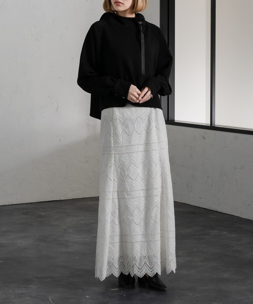 Ezick（エジック）の「ダンボールプルパーカー（パーカー・レディース・ホワイト/ブラック/ミント・FREE）」の9枚目の写真