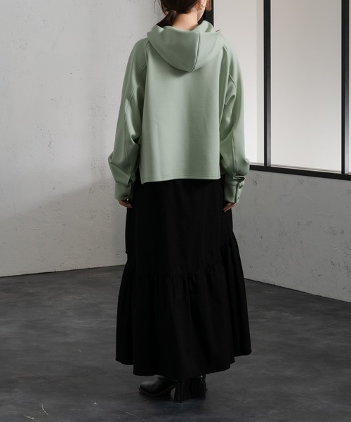 Ezick（エジック）の「ダンボールプルパーカー（パーカー・レディース・ホワイト/ブラック/ミント・FREE）」の16枚目の写真