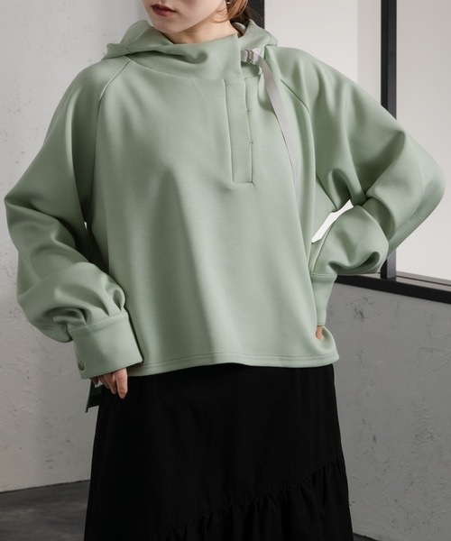 Ezick（エジック）の「ダンボールプルパーカー（パーカー・レディース・ホワイト/ブラック/ミント・FREE）」の17枚目の写真