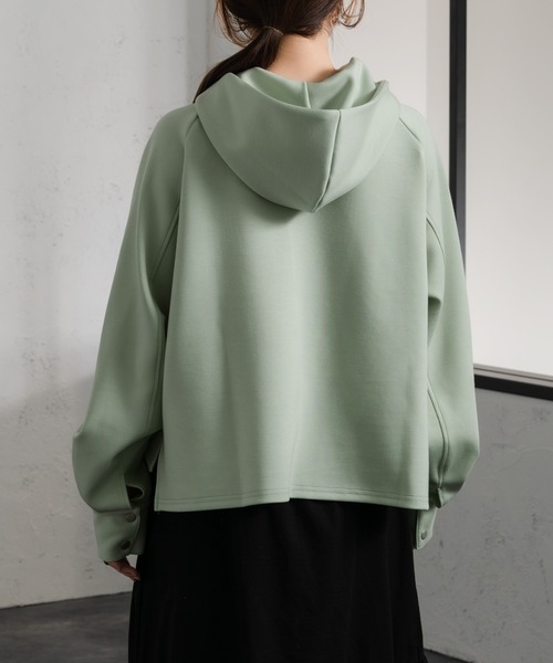 Ezick（エジック）の「ダンボールプルパーカー（パーカー・レディース・ホワイト/ブラック/ミント・FREE）」の18枚目の写真