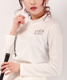 CECIL McBEE green ロゴモックネックLS GOLF