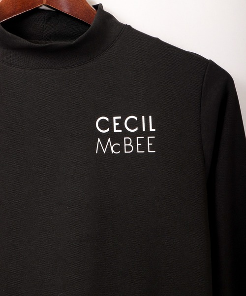 CECIL McBEE(セシルマクビー)の「CECIL McBEE green ロゴモックネックLS GOLF(Tシャツ/カットソー・レディース・ホワイト/ブラック・1/2)」の5枚目の写真