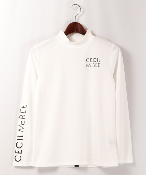 CECIL McBEE(セシルマクビー)の「CECIL McBEE green ロゴモックネックLS GOLF(Tシャツ/カットソー・レディース・ホワイト/ブラック・1/2)」の18枚目の写真