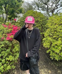 XU | 【XU/エックスユー】see-through knit/シースルーニット サマーニット ルーズニット 重ね着(ニット/セーター)