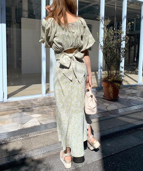 OLIVE des OLIVE（オリーブデオリーブ）の「マーガレットバックリボンブラウス（シャツ/ブラウス・レディース・ブラック/イエロー/ミント・FREE）」の14枚目の写真