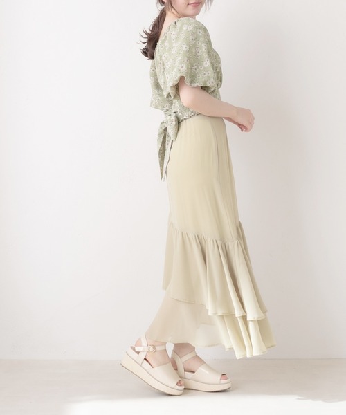 OLIVE des OLIVE（オリーブデオリーブ）の「マーガレットバックリボンブラウス（シャツ/ブラウス・レディース・ブラック/イエロー/ミント・FREE）」の18枚目の写真