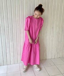 GIMME GIMME | 【GIMME GIMME】Tiered long dress gimw22s001(ワンピース)