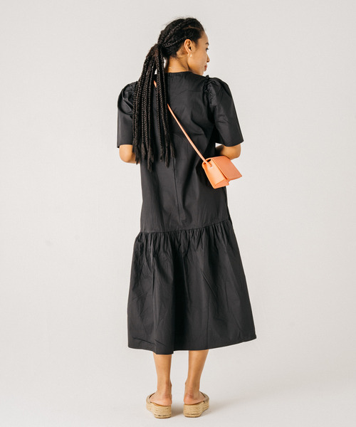 GIMME GIMME（ギミーギミー）の「【GIMME GIMME】Tiered long dress gimw22s001（ワンピース・レディース・ブラック/ピンク・FREE）」の22枚目の写真