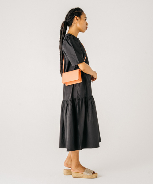 GIMME GIMME（ギミーギミー）の「【GIMME GIMME】Tiered long dress gimw22s001（ワンピース・レディース・ブラック/ピンク・FREE）」の15枚目の写真