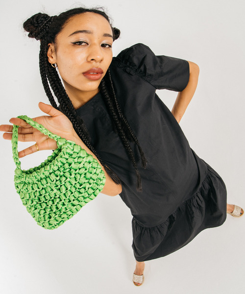 GIMME GIMME（ギミーギミー）の「【GIMME GIMME】Tiered long dress gimw22s001（ワンピース・レディース・ブラック/ピンク・FREE）」の20枚目の写真