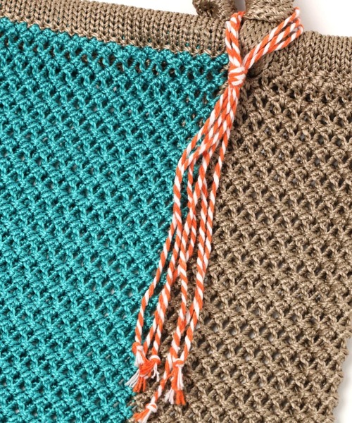 studio CLIP（スタディオクリップ）の「ナイロン編みカラートートバッグ（トートバッグ・レディース・サックスブルー/ベージュ/ピンク/ブラック・FREE）」の22枚目の写真