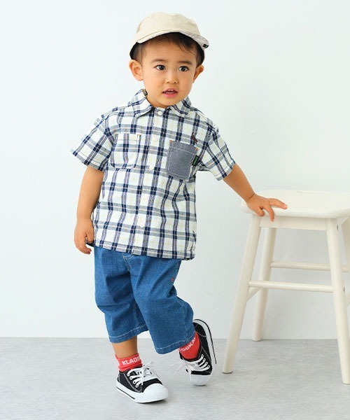 kladskap（クレードスコープ）の「ロゴ6分丈シェフパンツ（その他パンツ・キッズ・カーキ/サックスブルー/ブラック・100cm/110cm/120cm/130cm/90cm）」の16枚目の写真