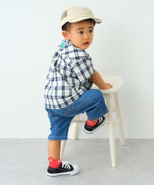 kladskap（クレードスコープ）の「ロゴ6分丈シェフパンツ（その他パンツ・キッズ・カーキ/サックスブルー/ブラック・100cm/110cm/120cm/130cm/90cm）」の18枚目の写真