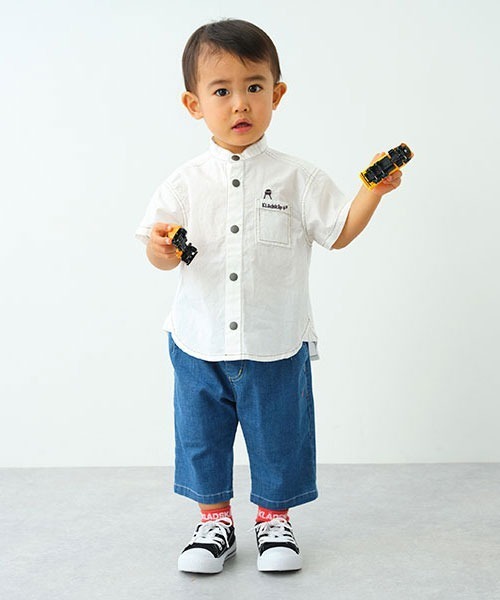 kladskap（クレードスコープ）の「ロゴ6分丈シェフパンツ（その他パンツ・キッズ・カーキ/サックスブルー/ブラック・100cm/110cm/120cm/130cm/90cm）」の19枚目の写真