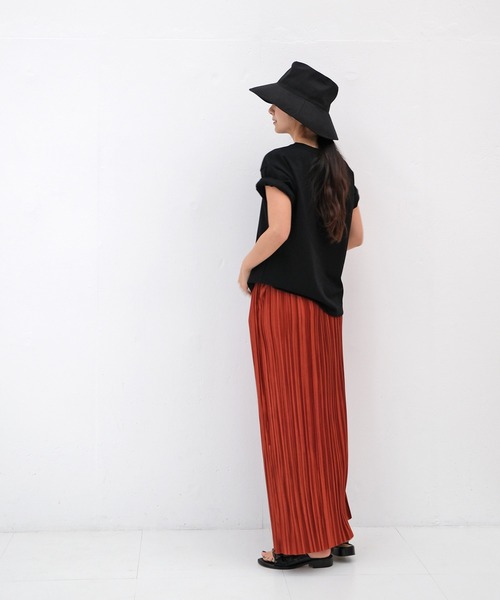 AKTE（アクテ）の「ベーシッククルーネックTシャツ（Tシャツ/カットソー・レディース・ホワイト/ブラック/イエロー・FREE）」の13枚目の写真