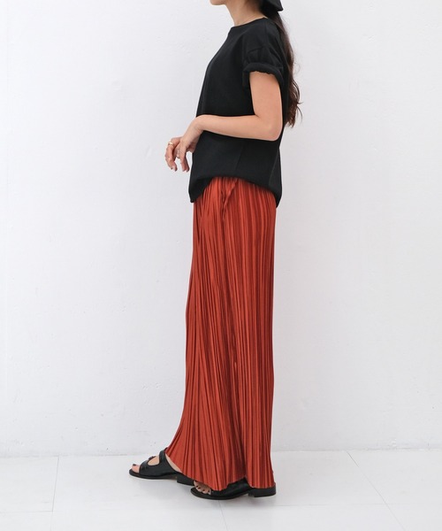 AKTE（アクテ）の「ベーシッククルーネックTシャツ（Tシャツ/カットソー・レディース・ホワイト/ブラック/イエロー・FREE）」の15枚目の写真