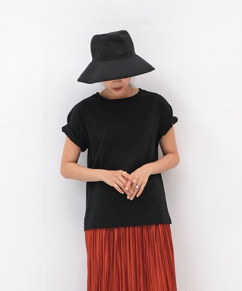 AKTE（アクテ）の「ベーシッククルーネックTシャツ（Tシャツ/カットソー・レディース・ホワイト/ブラック/イエロー・FREE）」の18枚目の写真