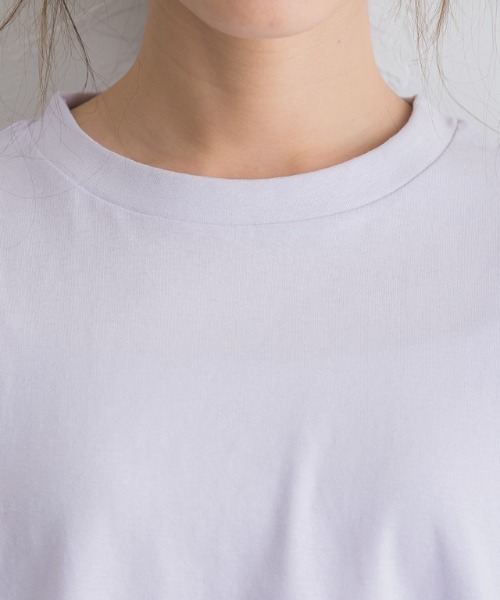 Pierrot(ピエロ)の「ボリュームスリーブTシャツ(Tシャツ/カットソー・レディース・ブラック/オフホワイト/ライム/ブルー系その他/チャコール・M/L)」の16枚目の写真