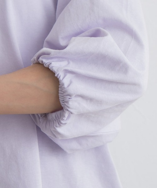 Pierrot(ピエロ)の「ボリュームスリーブTシャツ(Tシャツ/カットソー・レディース・ブラック/オフホワイト/ライム/ブルー系その他/チャコール・M/L)」の13枚目の写真