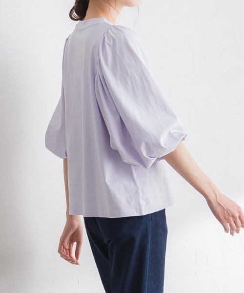 Pierrot(ピエロ)の「ボリュームスリーブTシャツ(Tシャツ/カットソー・レディース・ブラック/オフホワイト/ライム/ブルー系その他/チャコール・M/L)」の22枚目の写真