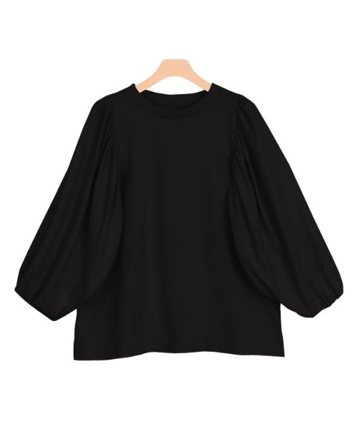 Pierrot(ピエロ)の「ボリュームスリーブTシャツ(Tシャツ/カットソー・レディース・ブラック/オフホワイト/ライム/ブルー系その他/チャコール・M/L)」の20枚目の写真