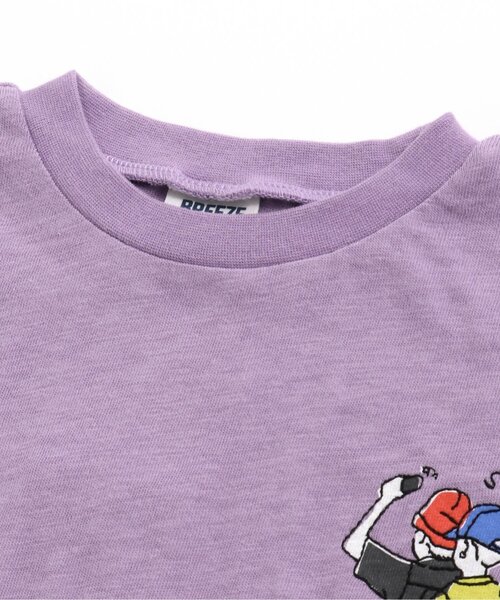 BREEZE（ブリーズ）の「/NET別注4柄刺繍Tシャツ（Tシャツ/カットソー・キッズ・チャコール/キナリ/ミント/ラベンダー・140/90/80/130/110/100/120）」の17枚目の写真