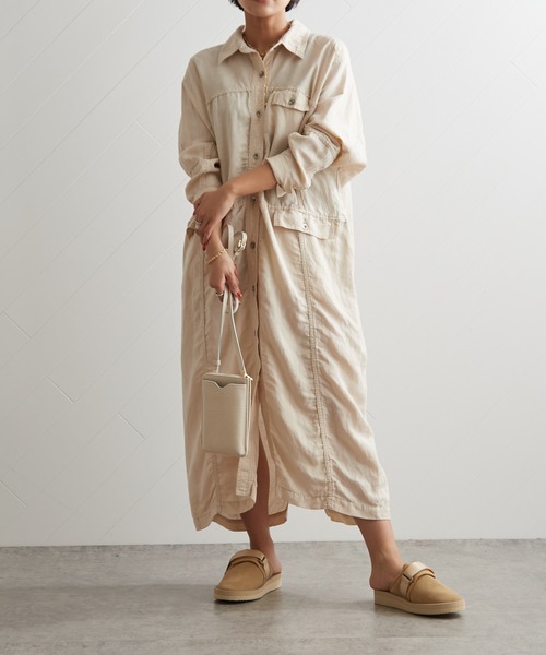 セール Ticca ティッカ コットンシャツワンピース オフホワイト シャツワンピース Ticca ティッカ のファッション通販 Zozotown