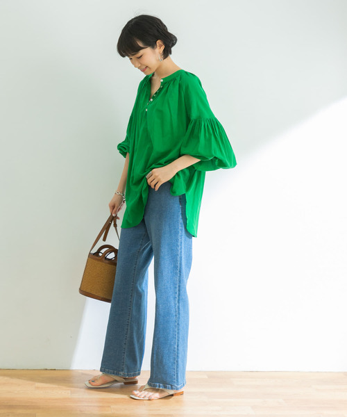 URBAN RESEARCH（アーバンリサーチ）の「綿麻セミワイドデニム