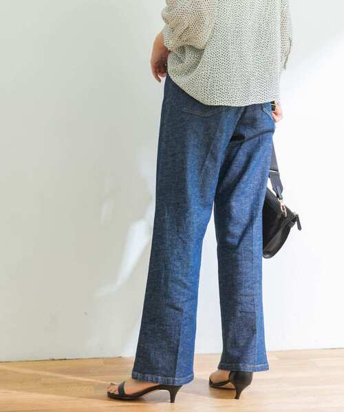 URBAN RESEARCH（アーバンリサーチ）の「綿麻セミワイドデニムパンツ（デニムパンツ・レディース・インディゴブルー/ブルー・34/36/38）」の18枚目の写真