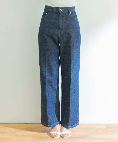 URBAN RESEARCH（アーバンリサーチ）の「綿麻セミワイドデニムパンツ（デニムパンツ・レディース・インディゴブルー/ブルー・34/36/38）」の21枚目の写真