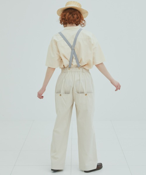 EDIT Gris（エディットグリ）の「ユーティリティバックポケットパンツ（その他パンツ・レディース・チャコールグレー/カーキ/アイボリー・FREE）」の14枚目の写真