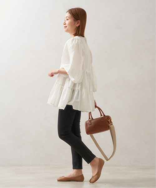 JOURNAL STANDARD（ジャーナルスタンダード）の「■■■《追加2》コットンティアードブラウス（シャツ/ブラウス・レディース・ホワイト/ブラック/ピンク・FREE）」の15枚目の写真