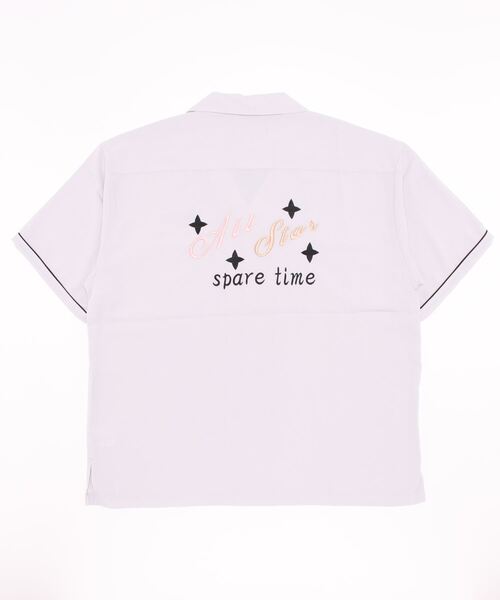 BAYBLO（ベイブロ）の「【ユニセックス】All Star ボーリングシャツ(BG)（シャツ/ブラウス・メンズ・ブラック/ライトグレー/チャコールグレー/ダークグリーン/サックスブルー・MEDIUM/LARGE）」の8枚目の写真
