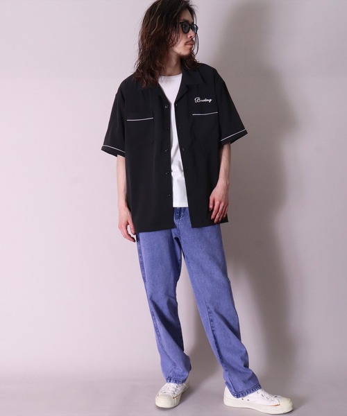 BAYBLO（ベイブロ）の「【ユニセックス】All Star ボーリングシャツ(BG)（シャツ/ブラウス・メンズ・ブラック/ライトグレー/チャコールグレー/ダークグリーン/サックスブルー・MEDIUM/LARGE）」の16枚目の写真