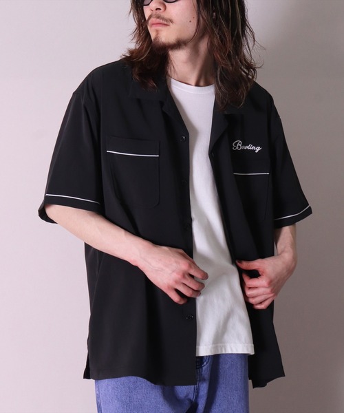 BAYBLO（ベイブロ）の「【ユニセックス】All Star ボーリングシャツ(BG)（シャツ/ブラウス・メンズ・ブラック/ライトグレー/チャコールグレー/ダークグリーン/サックスブルー・MEDIUM/LARGE）」の17枚目の写真