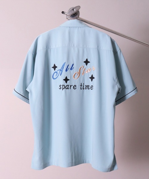 BAYBLO（ベイブロ）の「【ユニセックス】All Star ボーリングシャツ(BG)（シャツ/ブラウス・メンズ・ブラック/ライトグレー/チャコールグレー/ダークグリーン/サックスブルー・MEDIUM/LARGE）」の15枚目の写真