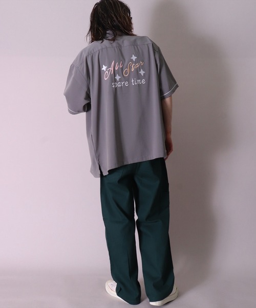 BAYBLO（ベイブロ）の「【ユニセックス】All Star ボーリングシャツ(BG)（シャツ/ブラウス・メンズ・ブラック/ライトグレー/チャコールグレー/ダークグリーン/サックスブルー・MEDIUM/LARGE）」の22枚目の写真