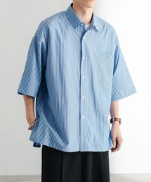 epnok | サイドスリットストライプシャツ(シャツ/ブラウス)