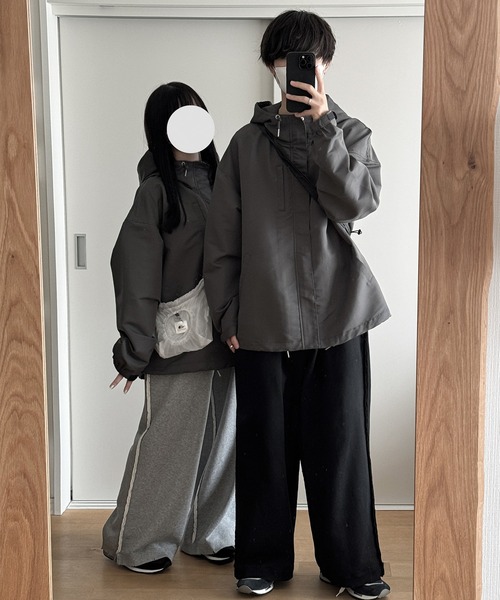 RUUBON（ルーボン）の「【RUUBON】relax volume mountain parker / リラックスボリューム マウンテンパーカ―（マウンテンパーカー・メンズ・ブラック/カーキ/ナチュラル/ベージュ/モカ/チャコールグレー・S/M/L）」の21枚目の写真