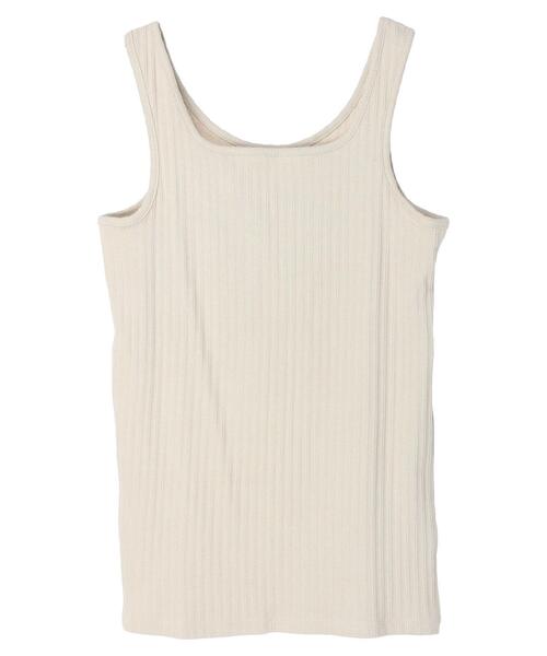 earth music&ecology（アースミュージックアンドエコロジー）の「ランダムリブ2wayタンクトップ（タンクトップ・レディース・ブラック/オフホワイト/ライトベージュ/レッド系その他5・S/M）」の21枚目の写真