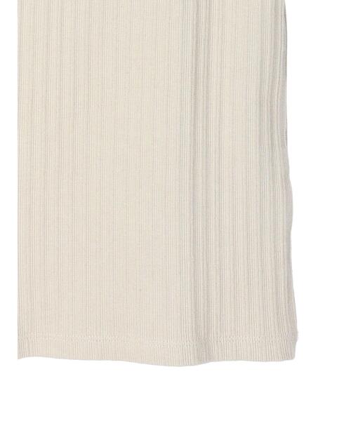 earth music&ecology（アースミュージックアンドエコロジー）の「ランダムリブ2wayタンクトップ（タンクトップ・レディース・ブラック/オフホワイト/ライトベージュ/レッド系その他5・S/M）」の6枚目の写真