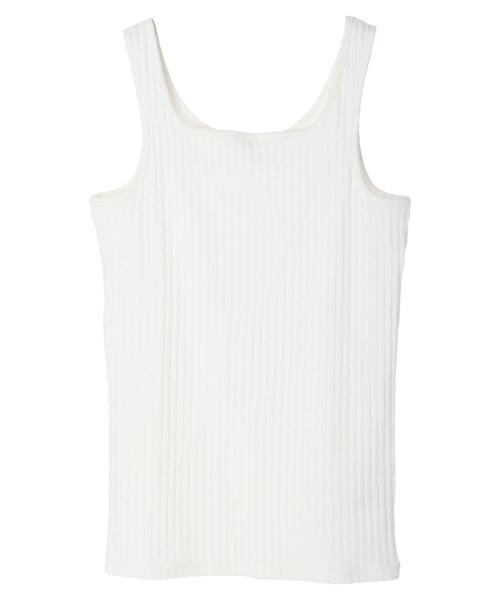 earth music&ecology（アースミュージックアンドエコロジー）の「ランダムリブ2wayタンクトップ（タンクトップ・レディース・ブラック/オフホワイト/ライトベージュ/レッド系その他5・S/M）」の22枚目の写真