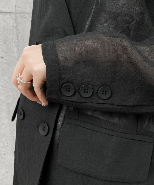 Ezick（エジック）の「シアーダブルジャケット（テーラードジャケット