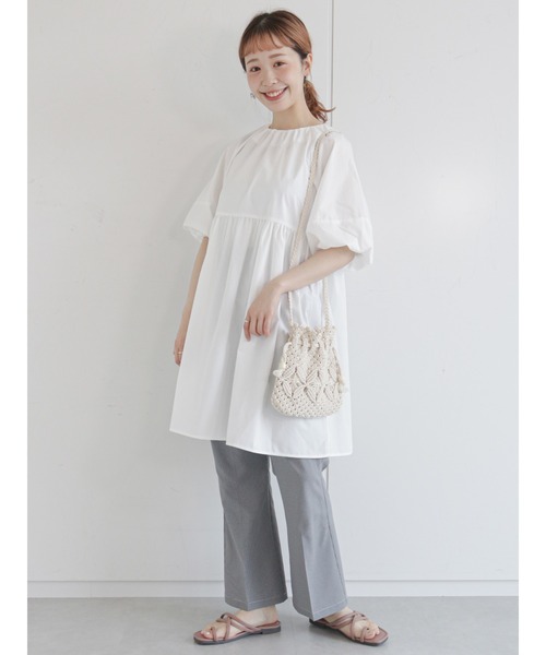 ehka sopo（エヘカソポ）の「サムリングサンダル（サンダル・レディース・オフホワイト/ピンク/ブラック・MEDIUM/LARGE）」の6枚目の写真