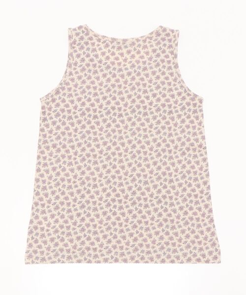 Samansa Mos2（サマンサ モスモス）の「花柄シェルタックノースリーブカットソー（Tシャツ/カットソー・レディース・パープル/ブラウン/イエロー/ミント・ﾌﾘ-）」の5枚目の写真