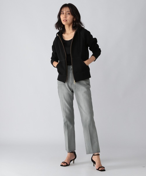 BARNYARDSTORM（バンヤードストーム）の「BARNYARDSTORM / フレアデニムパンツ（デニムパンツ・レディース・チャコール/グレー・2/1/00/0）」の11枚目の写真